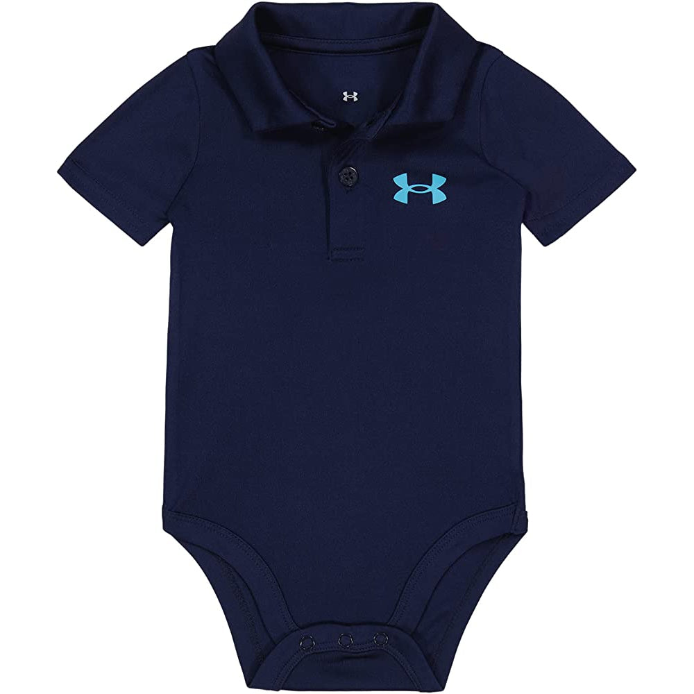 Under Armour Infant Boy Polo Bodysuit - Midnight Navy-UNDER ARMOUR-Little Giant Kidz