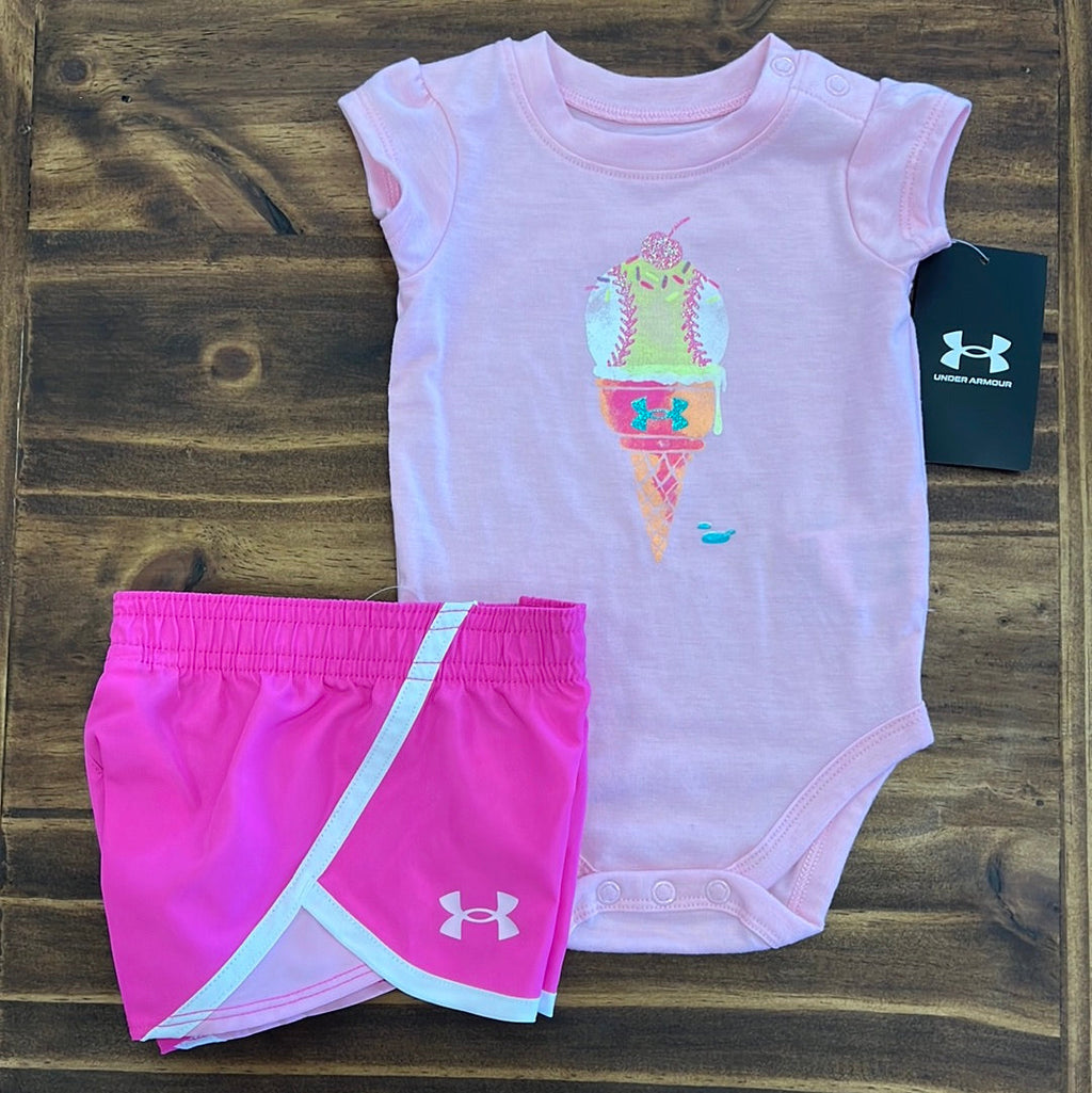 Under Armour Infant Girl's Ice Cream Short Set