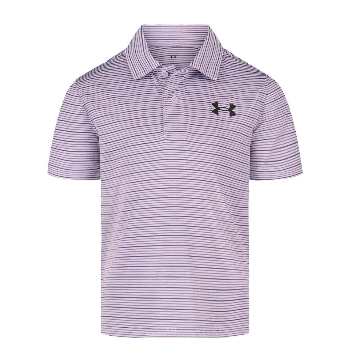 Under Armour Matchplay Stripe Polo-Purple Crest-UNDER ARMOUR-Little Giant Kidz