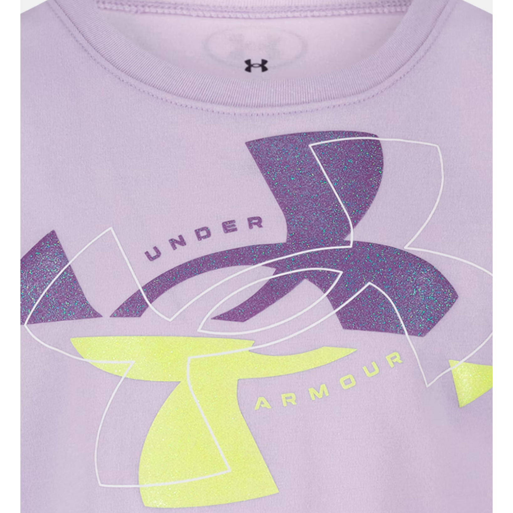 Under Armour Split Logo Short Sleeve Tee- Purple Crest-UNDER ARMOUR-Little Giant Kidz