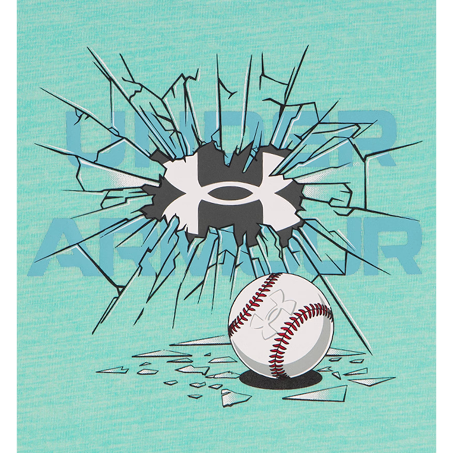 Under Armour Tech Break Ball Short Sleeve Set- Neo Turquoise-UNDER ARMOUR-Little Giant Kidz