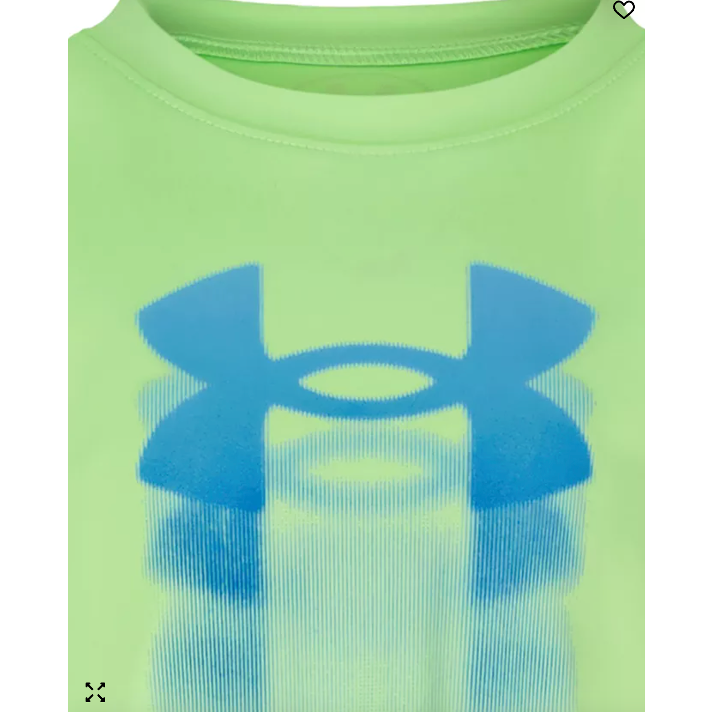 Under Armour Tech Fade Logo Short Sleeve- Lumos Lime-UNDER ARMOUR-Little Giant Kidz