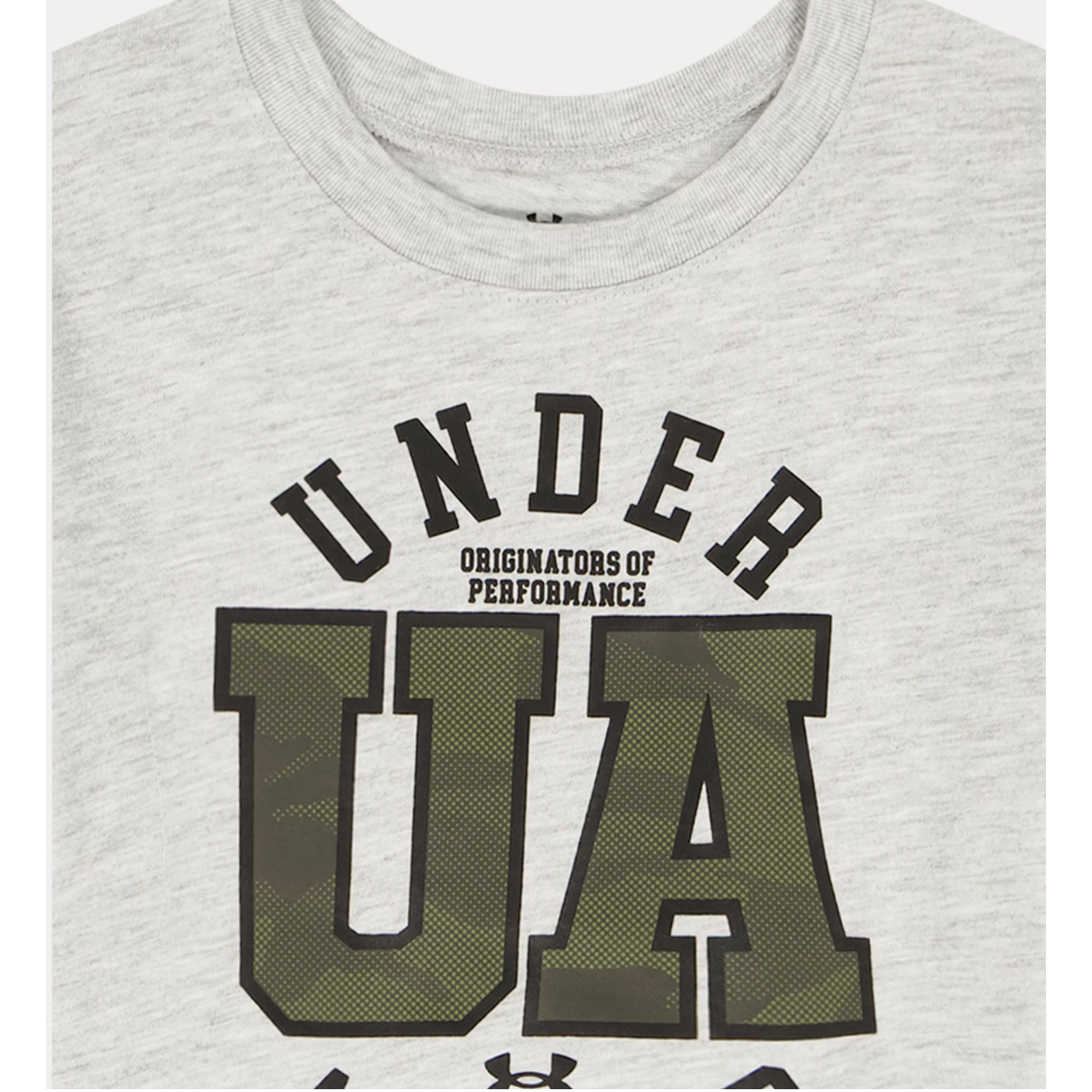 Under Armour Tech Printed Short Sleeve Set- Mod Gray-UNDER ARMOUR-Little Giant Kidz