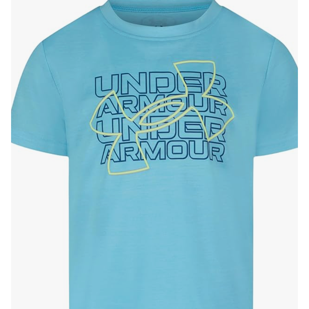 Under Armour Twist Breakout Short Sleeve- Fresco Blue-UNDER ARMOUR-Little Giant Kidz