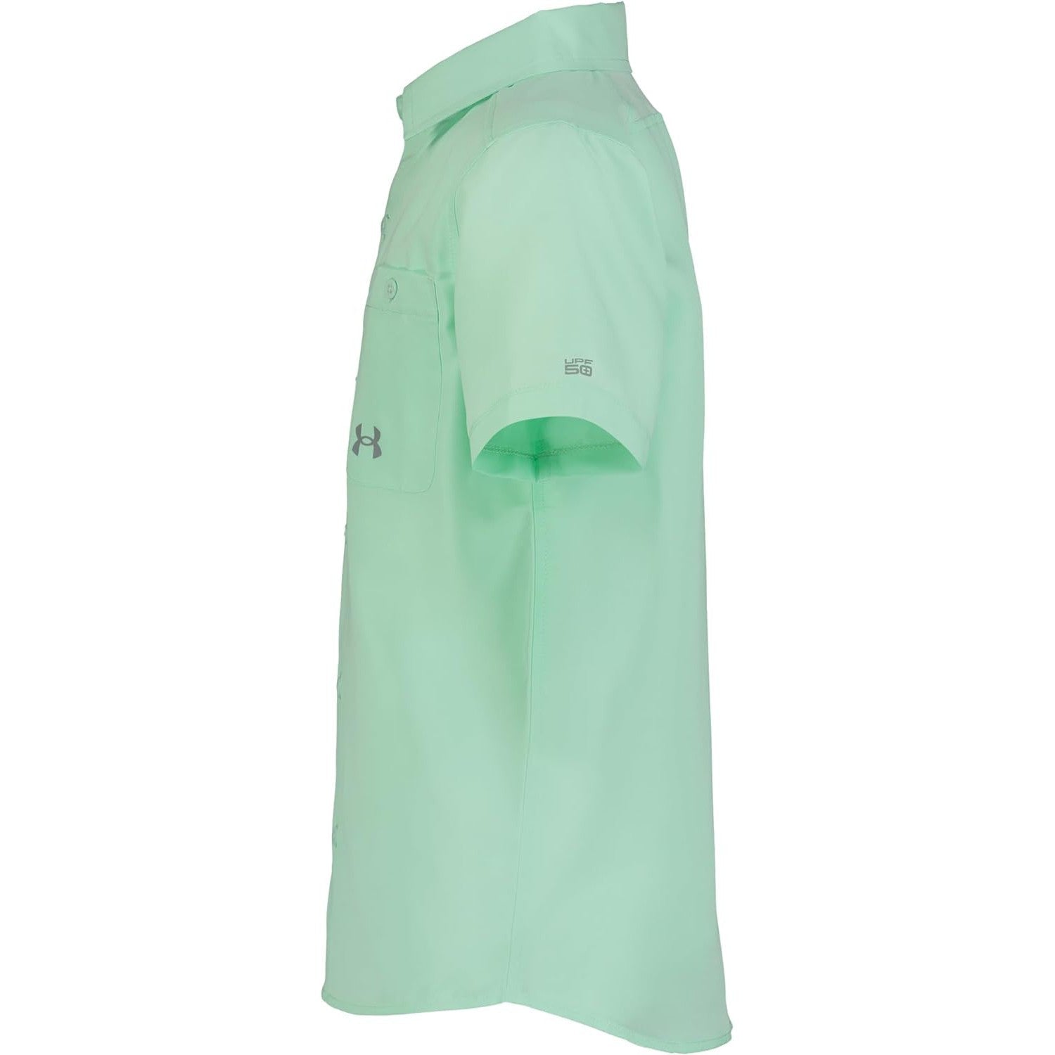 Under Armour Youth Boy UA Drift Tide Fish Shirt - Aqua Foam-UNDER ARMOUR-Little Giant Kidz