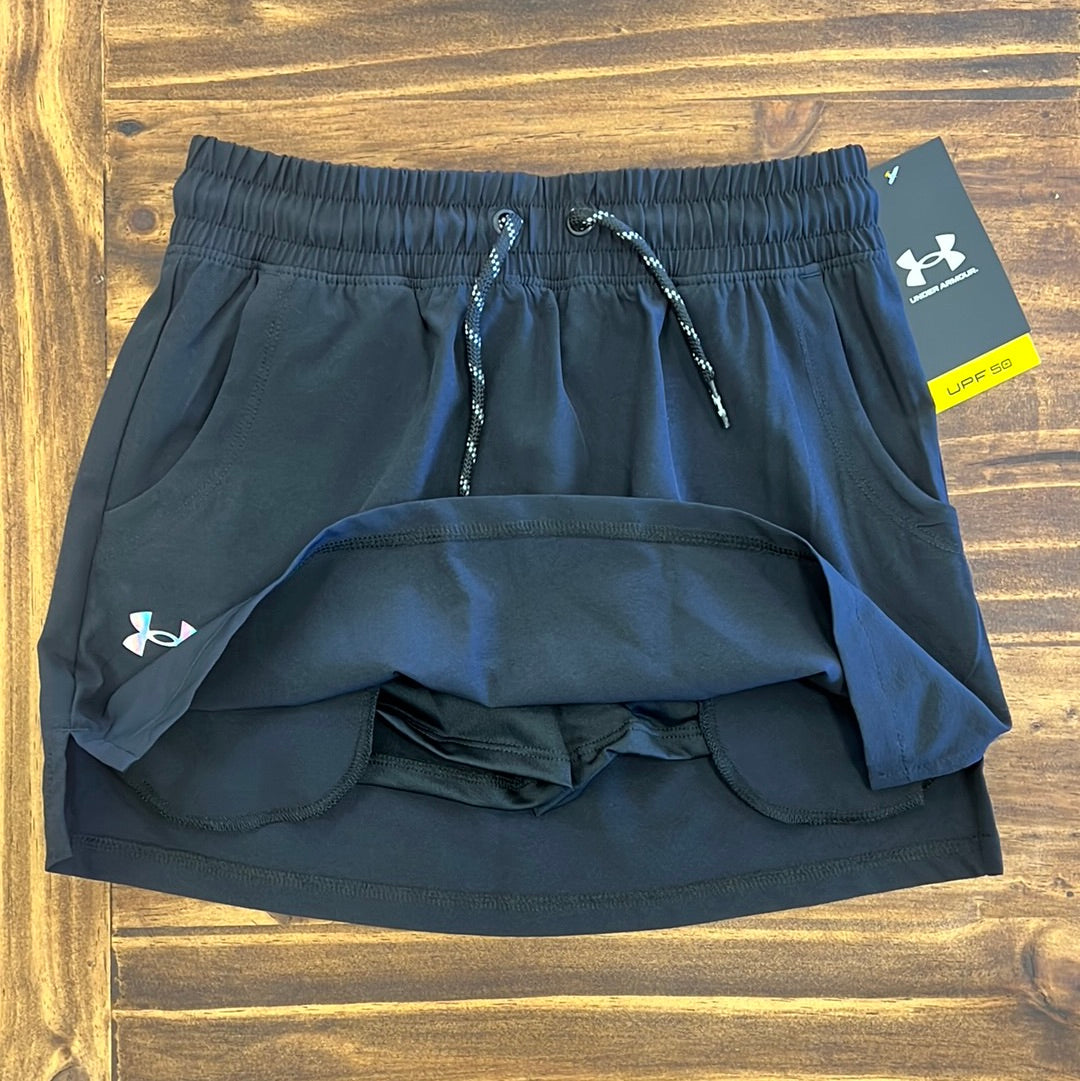 Under Armour Youth Girl UA Base Skort - Black-UNDER ARMOUR-Little Giant Kidz