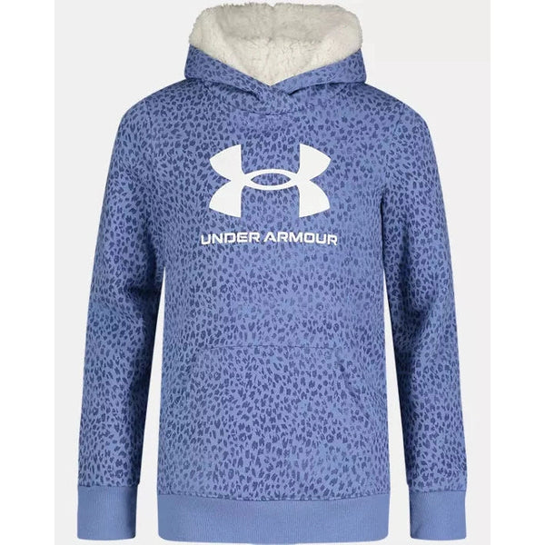 Under Armour Youth Girls' Animal Scan Hoodie - Blue Float-UNDER ARMOUR-Little Giant Kidz