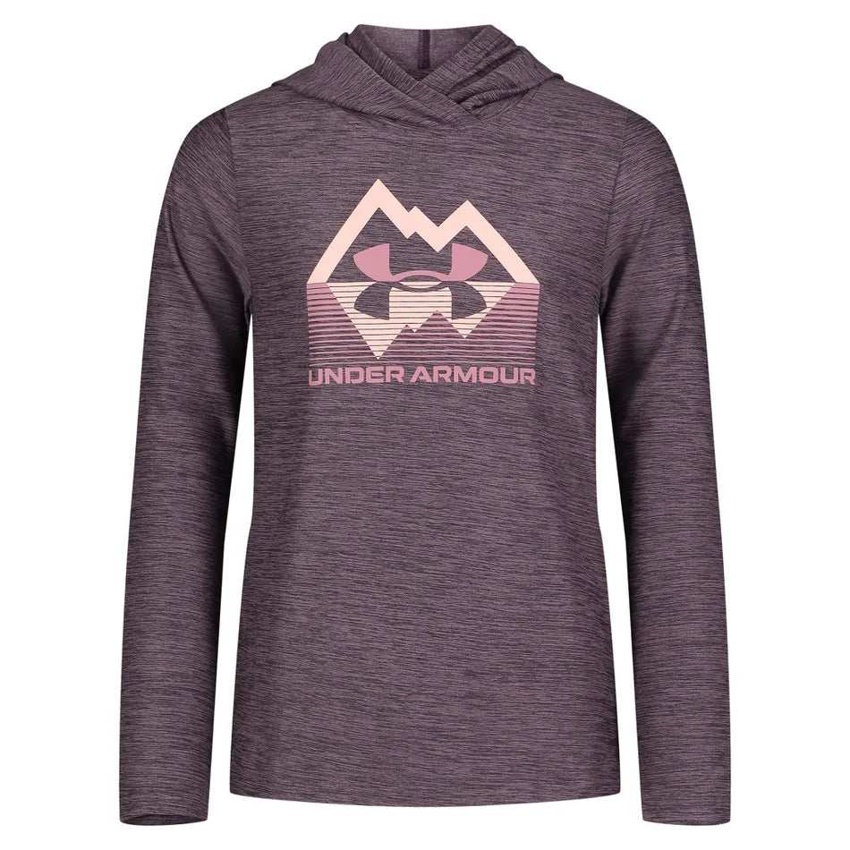 Under Armour Youth Girl's UA Stature Hoodie - Misty Purple-UNDER ARMOUR-Little Giant Kidz