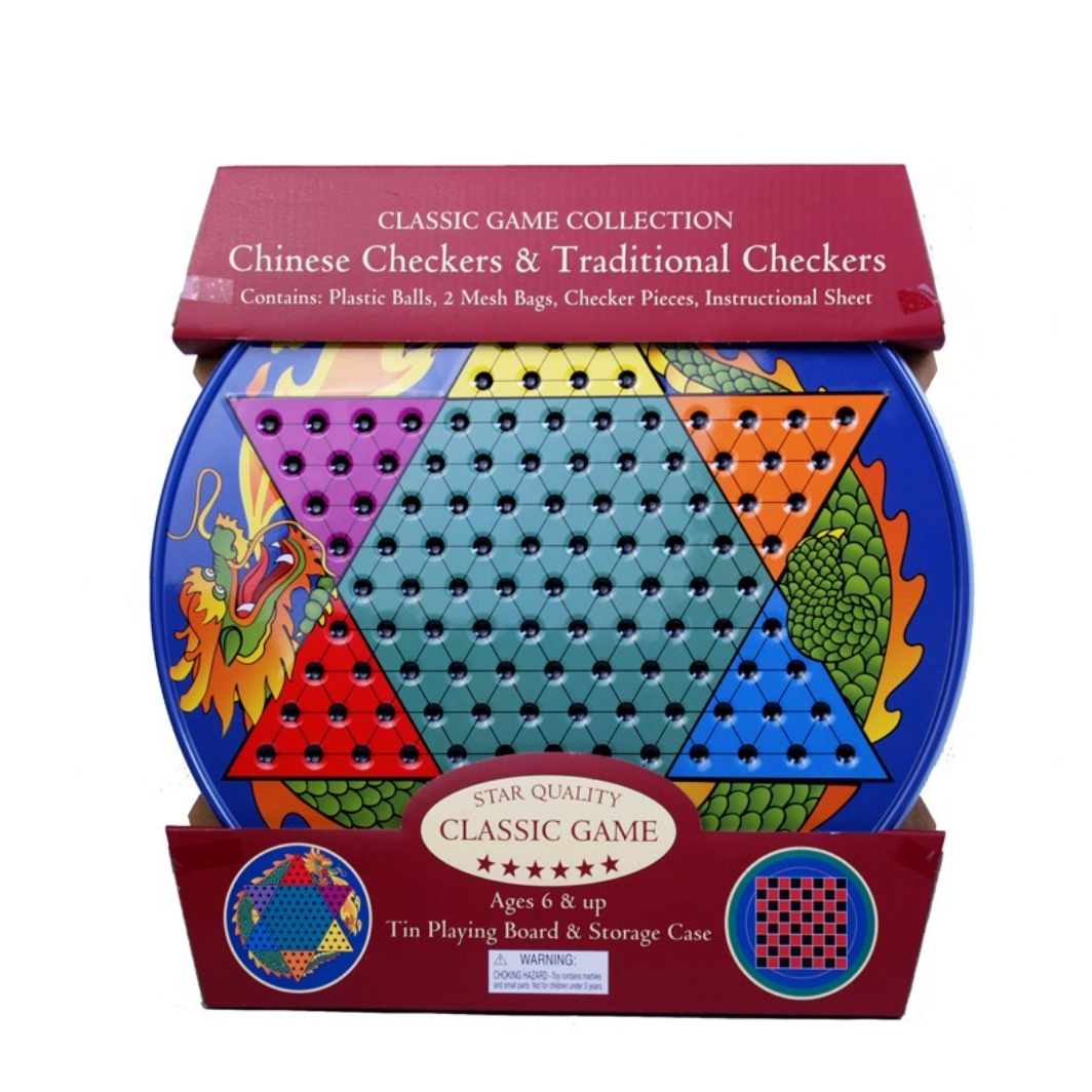 University Games CHINESE CHECKERS IN TIN-University Games-Little Giant Kidz