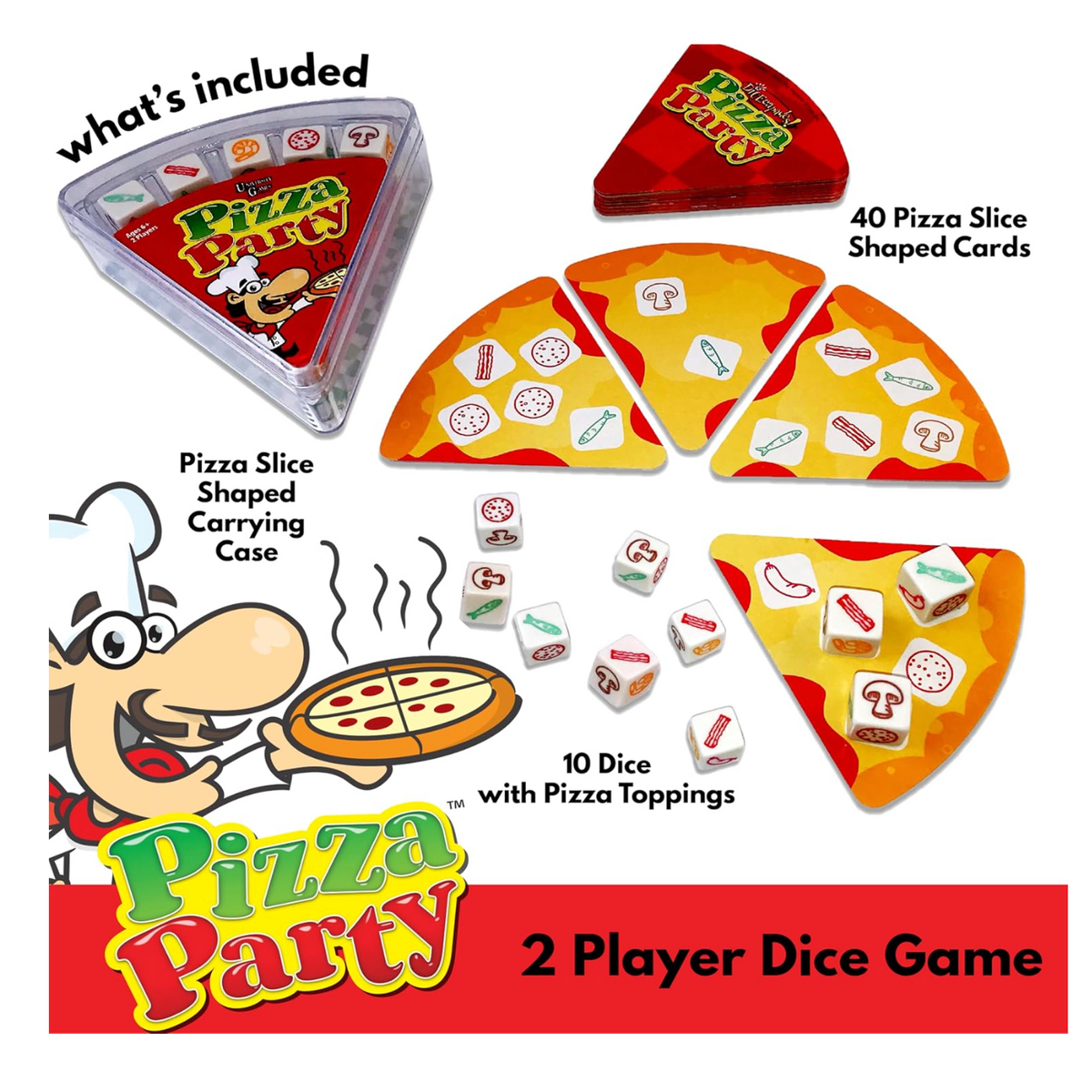 University Games Pizza Party Card and Dice Game-University Games-Little Giant Kidz