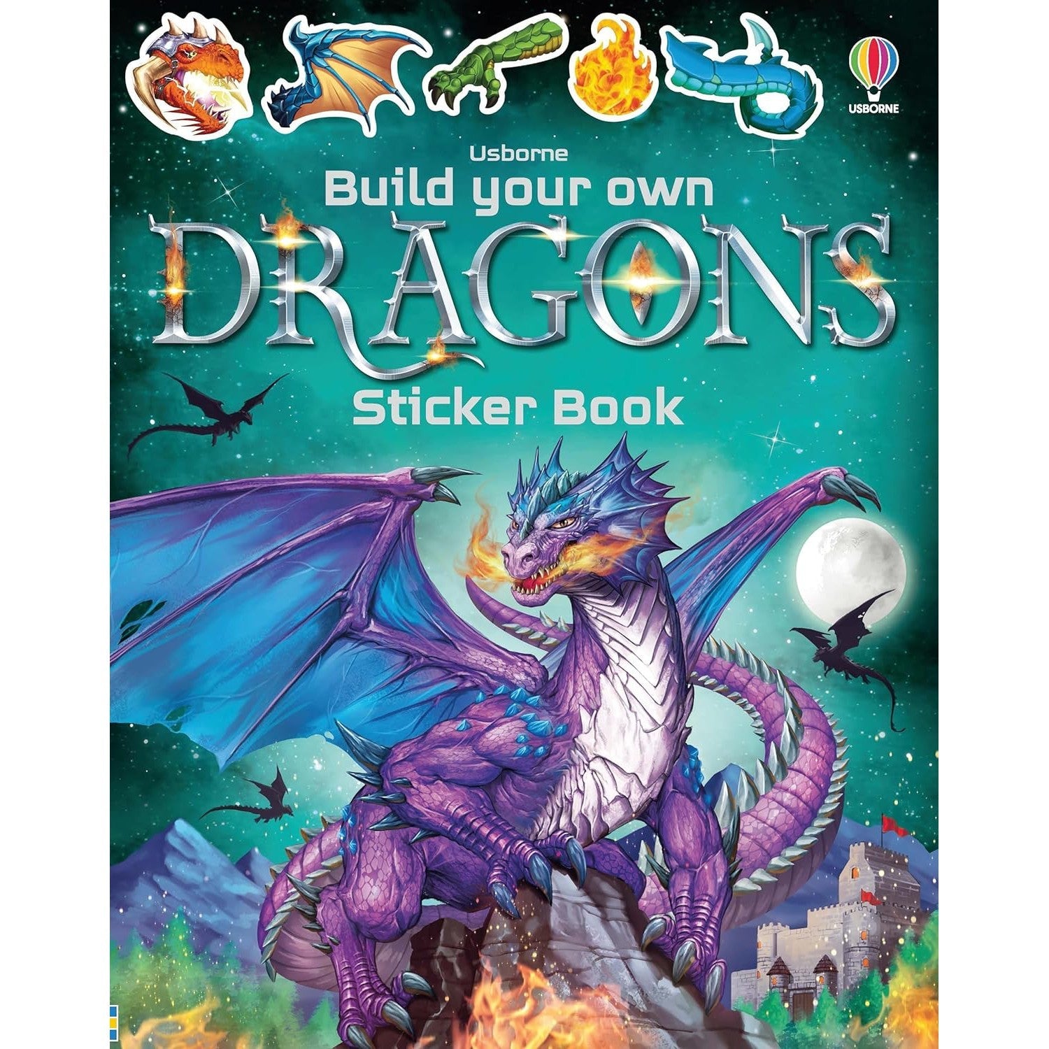Usborne Books: Build Your Own Dragons Sticker Book (Paperback Book)-HARPER COLLINS PUBLISHERS-Little Giant Kidz