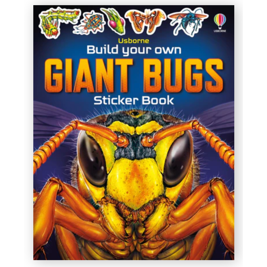 Usborne Books: Build Your Own Giant Bugs Sticker Book (Paperback Book)-HARPER COLLINS PUBLISHERS-Little Giant Kidz