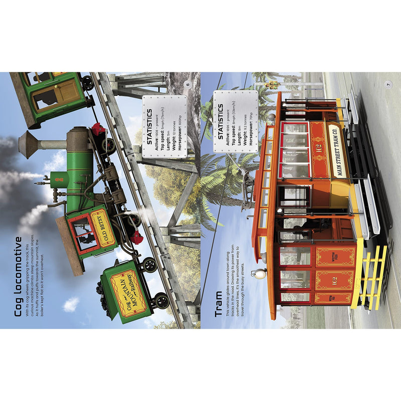 Usborne Books: Build Your Own Trains Sticker Book (Paperback Book)-HARPER COLLINS PUBLISHERS-Little Giant Kidz