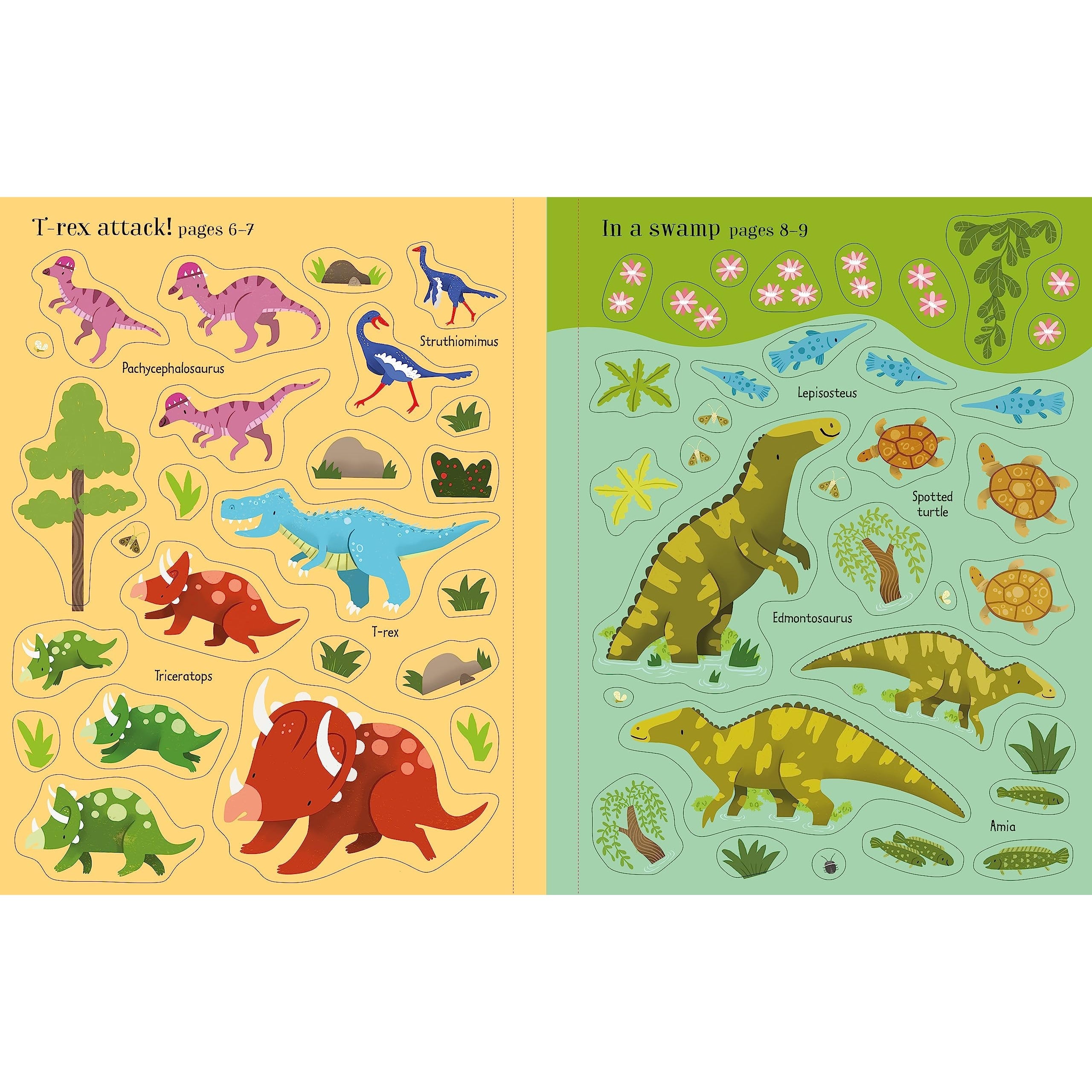 Usborne Books: First Sticker Book - Dinosaurs (Paperback Book)-HARPER COLLINS PUBLISHERS-Little Giant Kidz