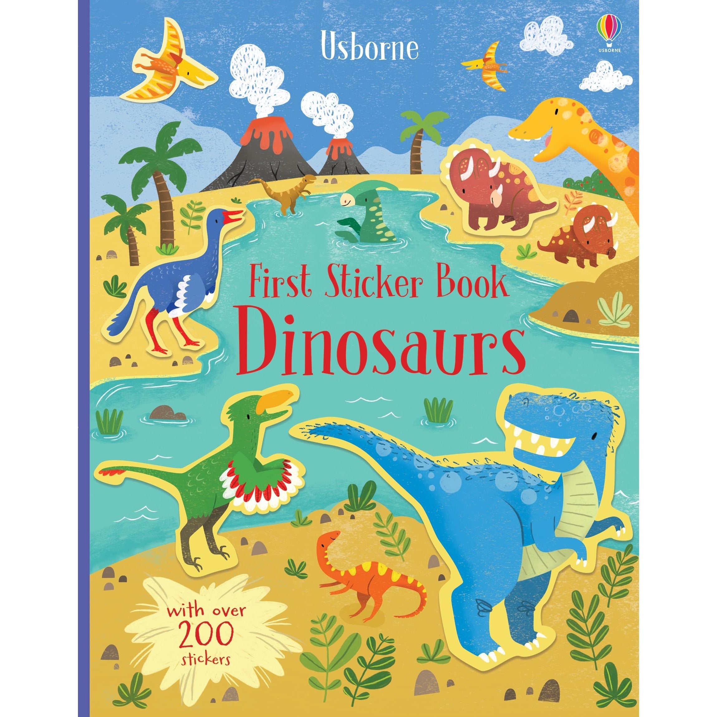 Usborne Books: First Sticker Book - Dinosaurs (Paperback Book)-HARPER COLLINS PUBLISHERS-Little Giant Kidz