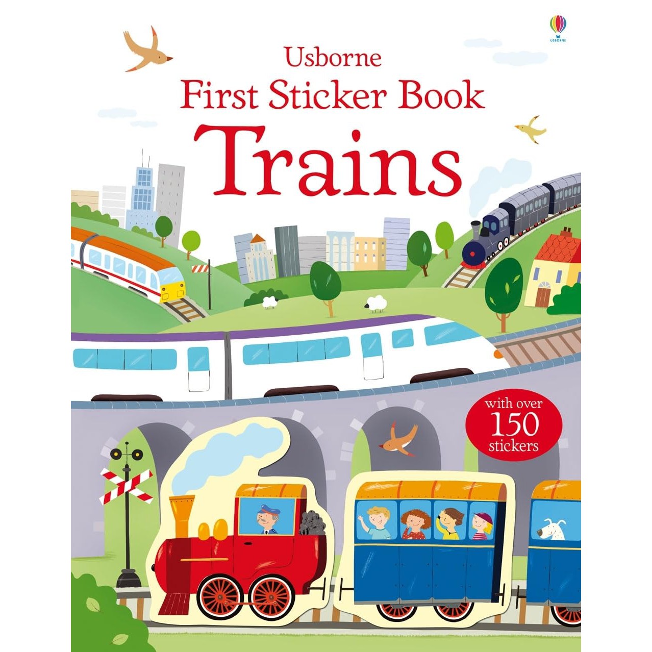 Usborne Books: First Sticker Book - Trains (Paperback Book)-HARPER COLLINS PUBLISHERS-Little Giant Kidz