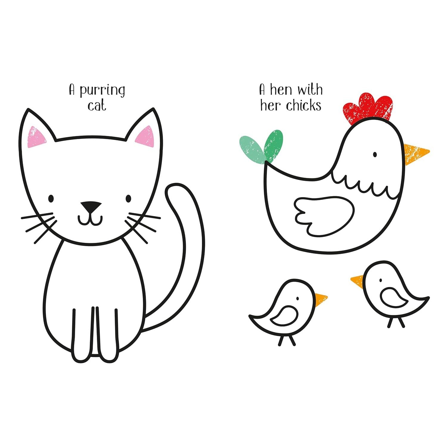 Usborne Books: Little Coloring: Animals (Paperback Book)-HARPER COLLINS PUBLISHERS-Little Giant Kidz