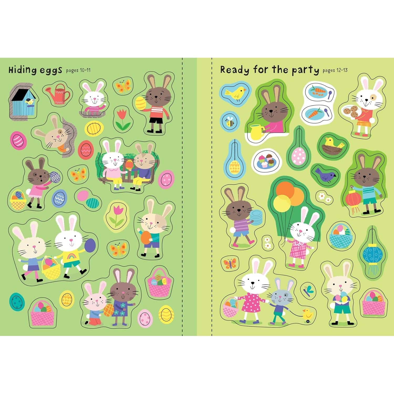 Usborne Books: Little First Stickers - Easter Bunnies (Paperback Book)-HARPER COLLINS PUBLISHERS-Little Giant Kidz