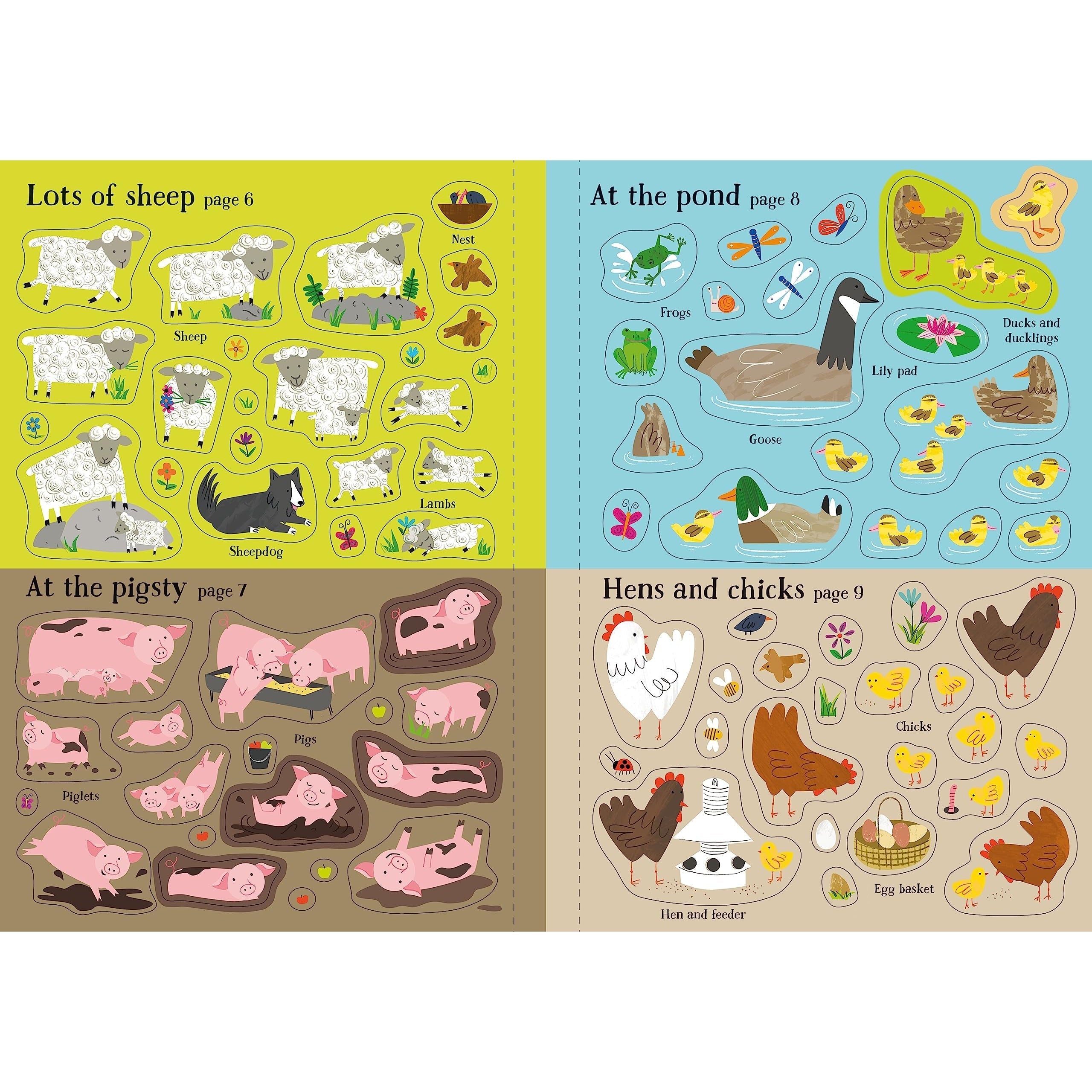 Usborne Books: Little First Stickers - Farm (Paperback Book)-HARPER COLLINS PUBLISHERS-Little Giant Kidz