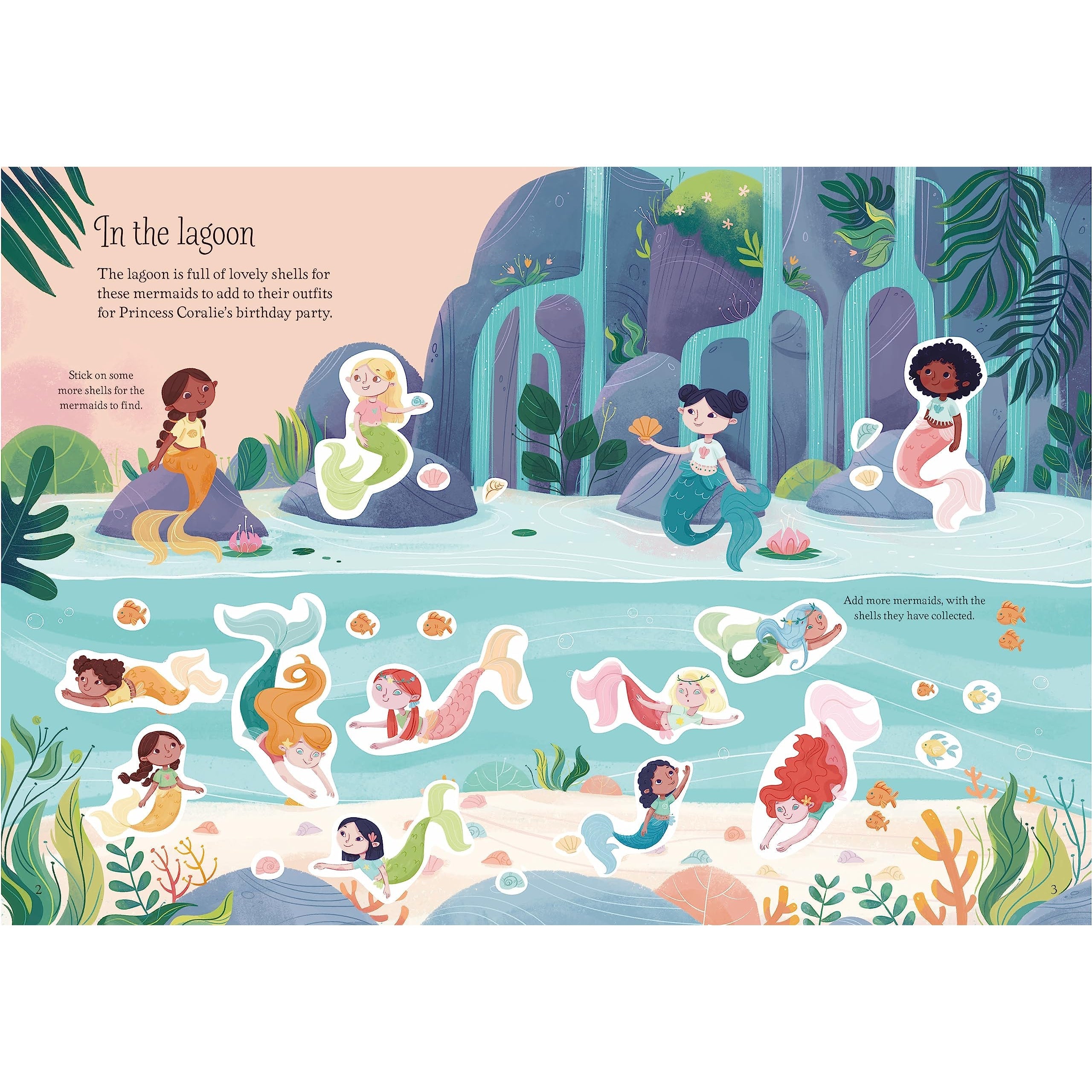 Usborne Books: Little First Stickers - Mermaids (Paperback Book)-HARPER COLLINS PUBLISHERS-Little Giant Kidz