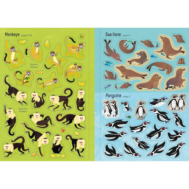 Usborne Books: Little First Stickers - Zoo (Paperback Book)-HARPER COLLINS PUBLISHERS-Little Giant Kidz