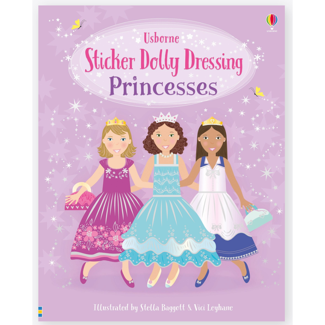 Usborne Books: Sticker Dolly Dressing - Princesses-HARPER COLLINS PUBLISHERS-Little Giant Kidz