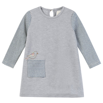 VIGNETTE Quinn Dress-Blue Bird-VIGNETTE-Little Giant Kidz