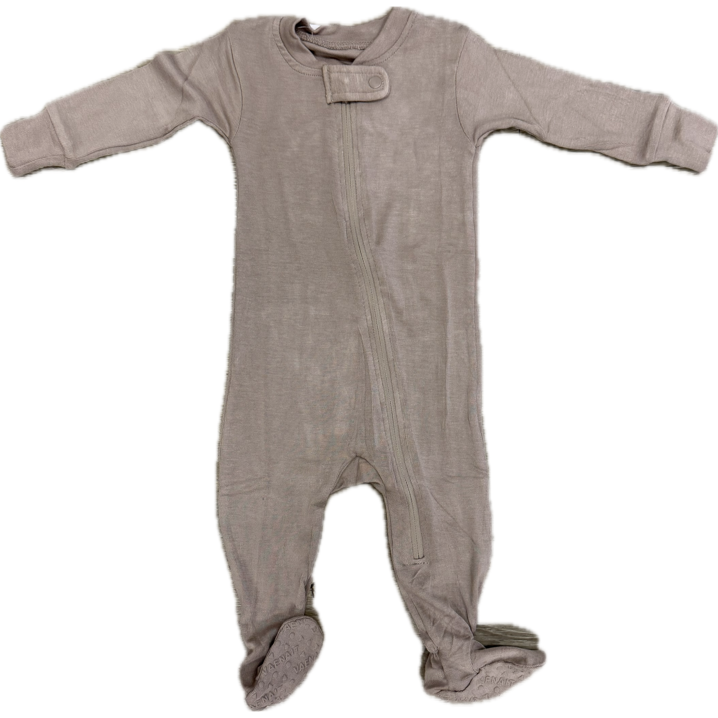 Vaenait Baby Beige Baby Footie-Vaenait Baby-Little Giant Kidz