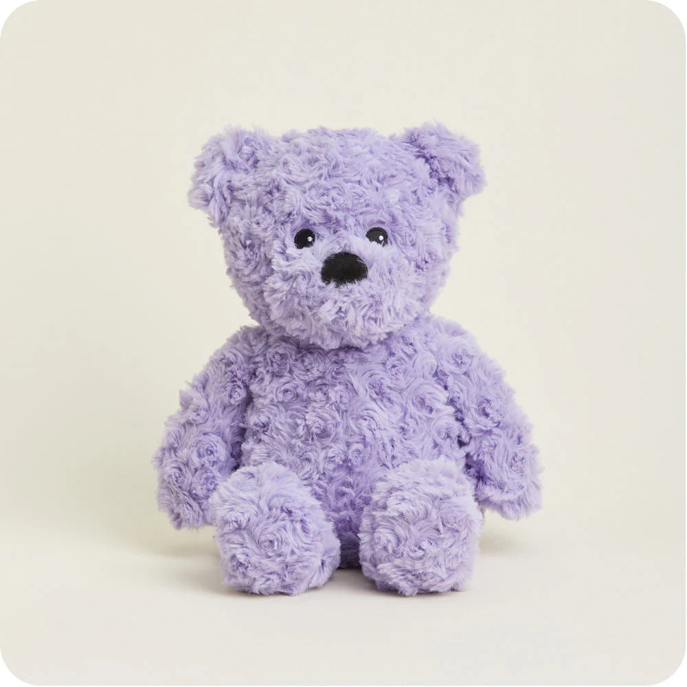 Warmies® Cozy Plush Purple Curly Bear-INTELEX-Little Giant Kidz