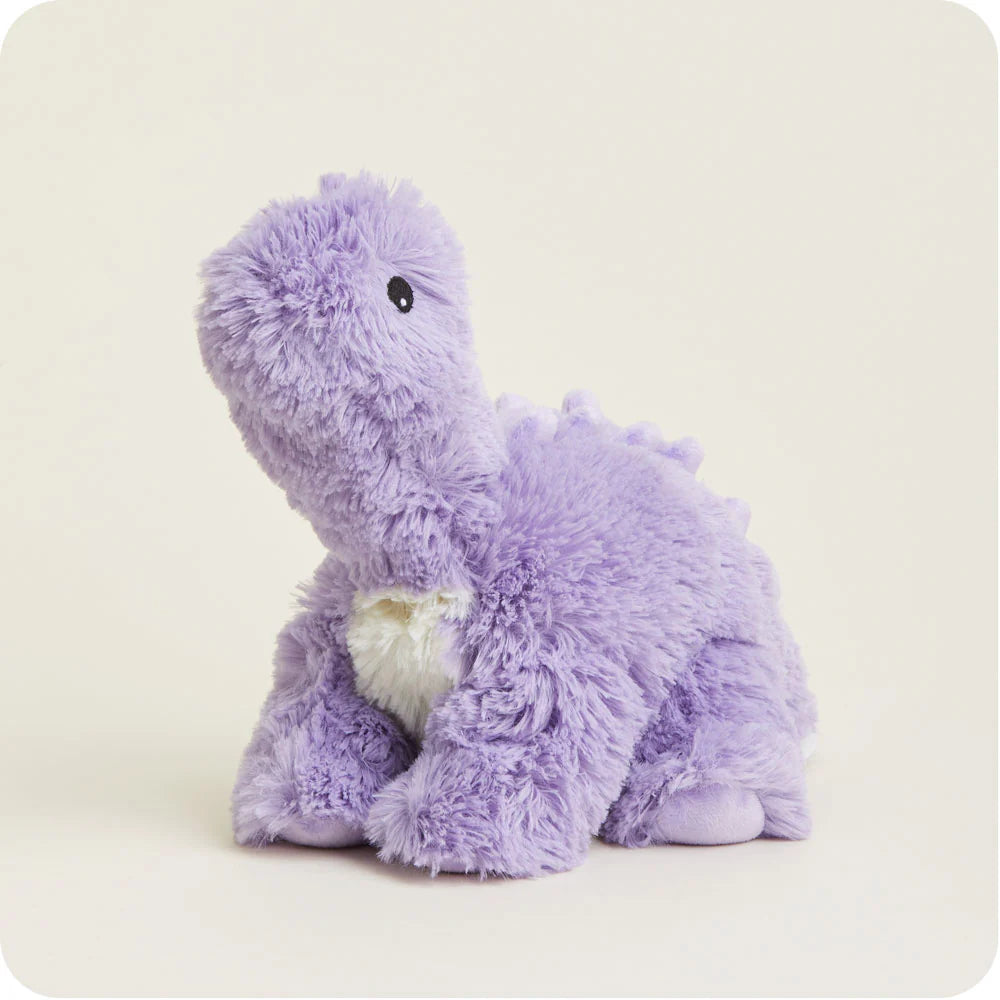 Warmies® Cozy Plush Purple Long Neck Dinosaur-INTELEX-Little Giant Kidz