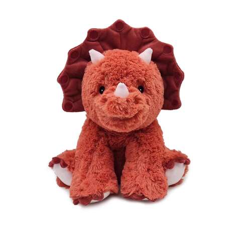 Warmies® Cozy Plush Red Triceratops-INTELEX-Little Giant Kidz