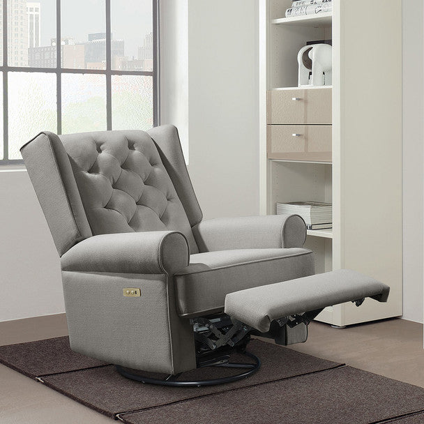 Westwood Design Amelia Power Swivel Glider Chair - Charcoal-WESTWOOD-Little Giant Kidz