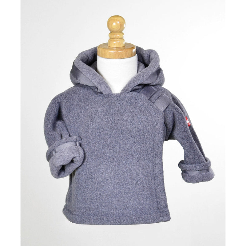 Widgeon Warmplus Fleece Favorite Jacket, Wrap Close, Hood - Heather Gray-SARA'S PRINTS-Little Giant Kidz