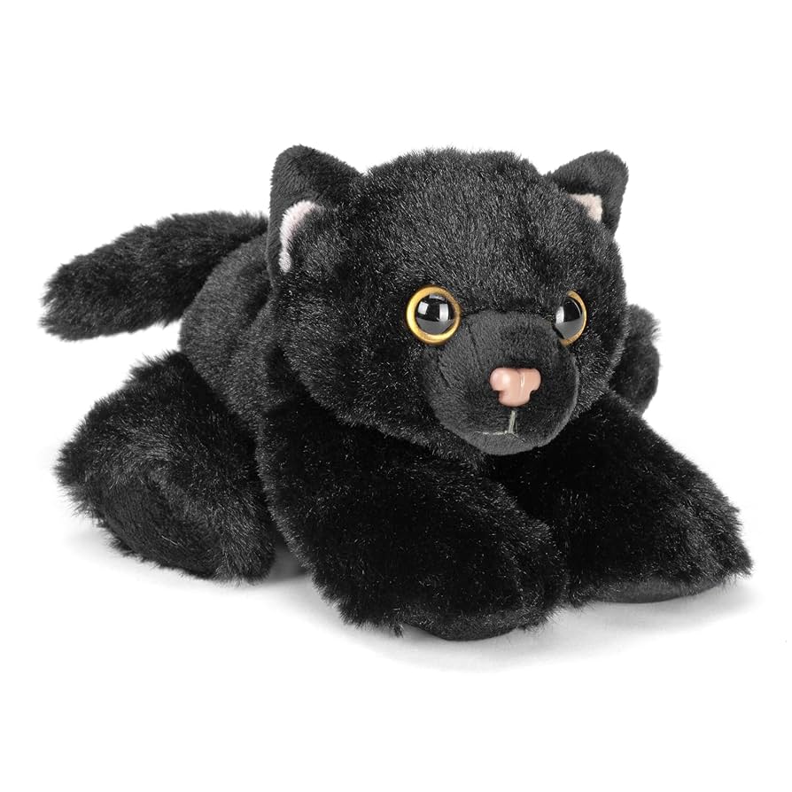 Wild Republic Black Cat Stuffed Animal - 7"-Wild Republic-Little Giant Kidz