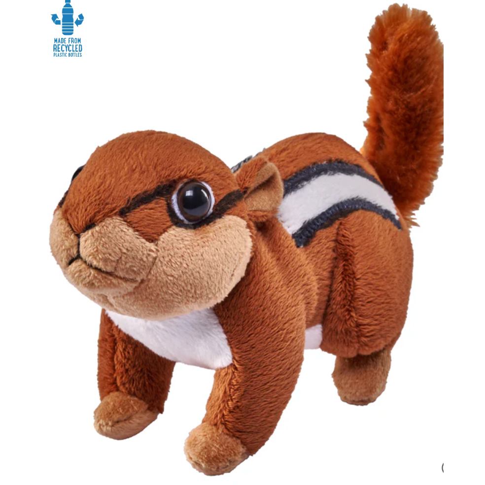 Wild Republic Pocketkins Eco Chipmunk Stuffed Animal - 5"-Wild Republic-Little Giant Kidz