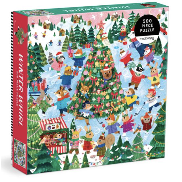 Winter Whirl 500 Piece Puzzle-CHRONICLE BOOKS-Little Giant Kidz
