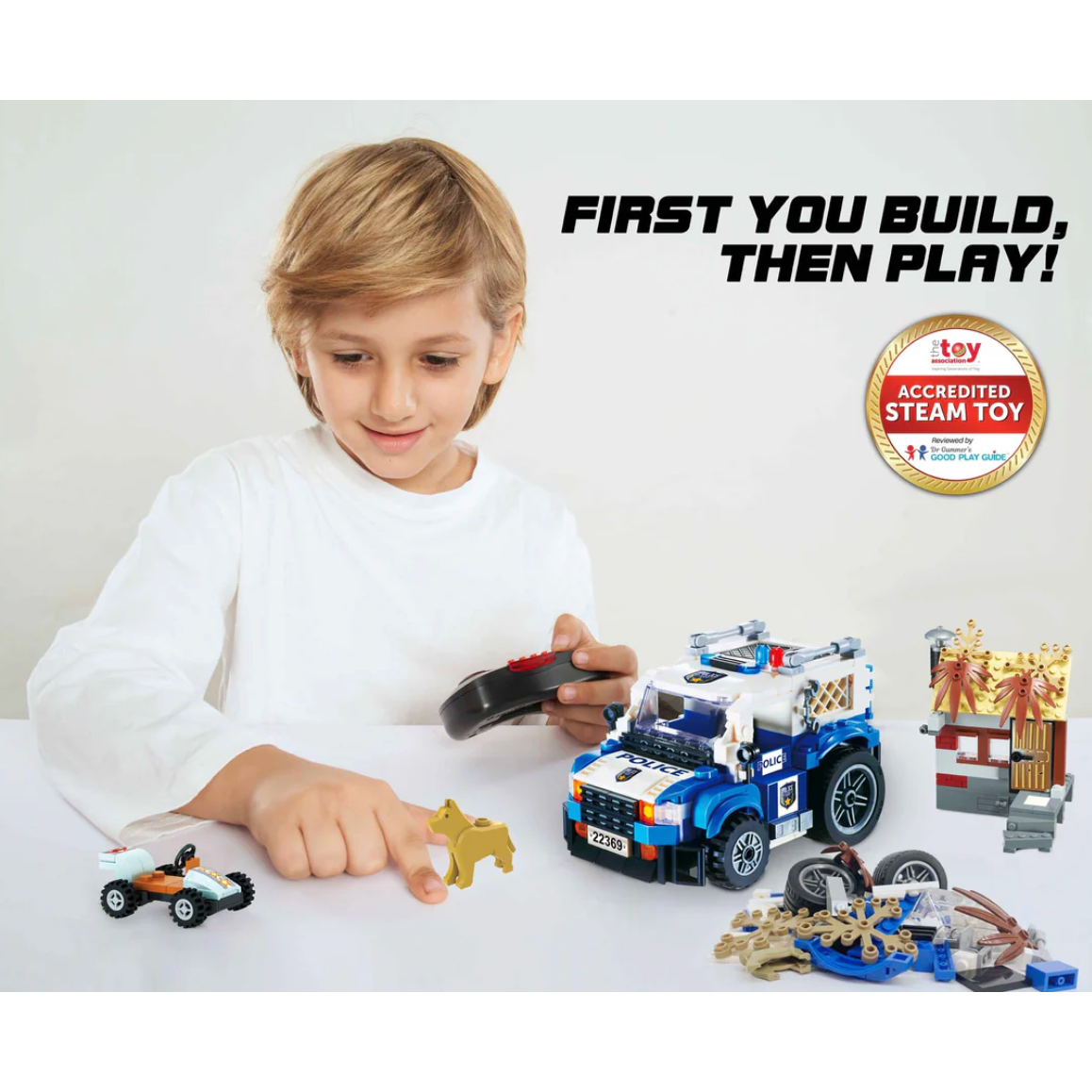 Wise Blocks RC Police vs. Robbers-Auldey Toys of North America-Little Giant Kidz