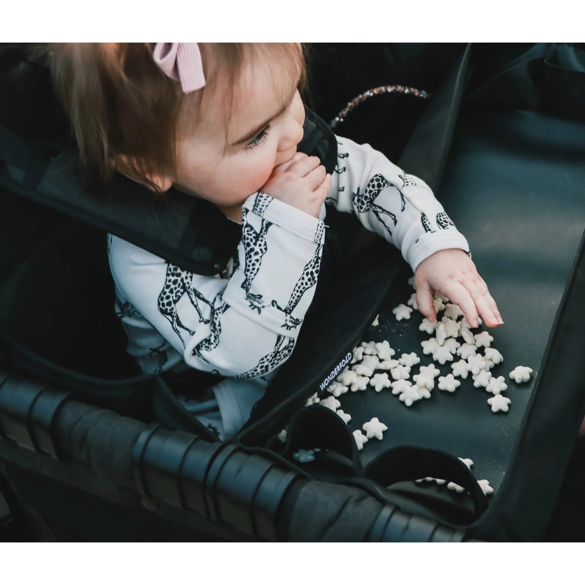 Wonderfold Double Sided Snack/Activity Tray with 4 Cup Holders | W Series-WONDERFOLD-Little Giant Kidz