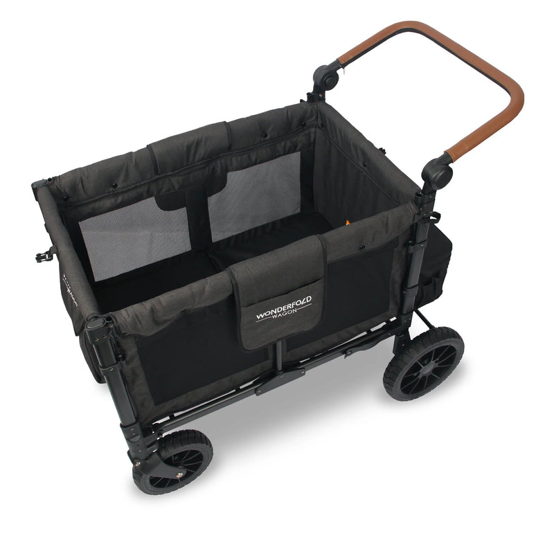 Wonderfold W4 Luxe Stroller Wagon - Volcanic Black-WONDERFOLD-Little Giant Kidz