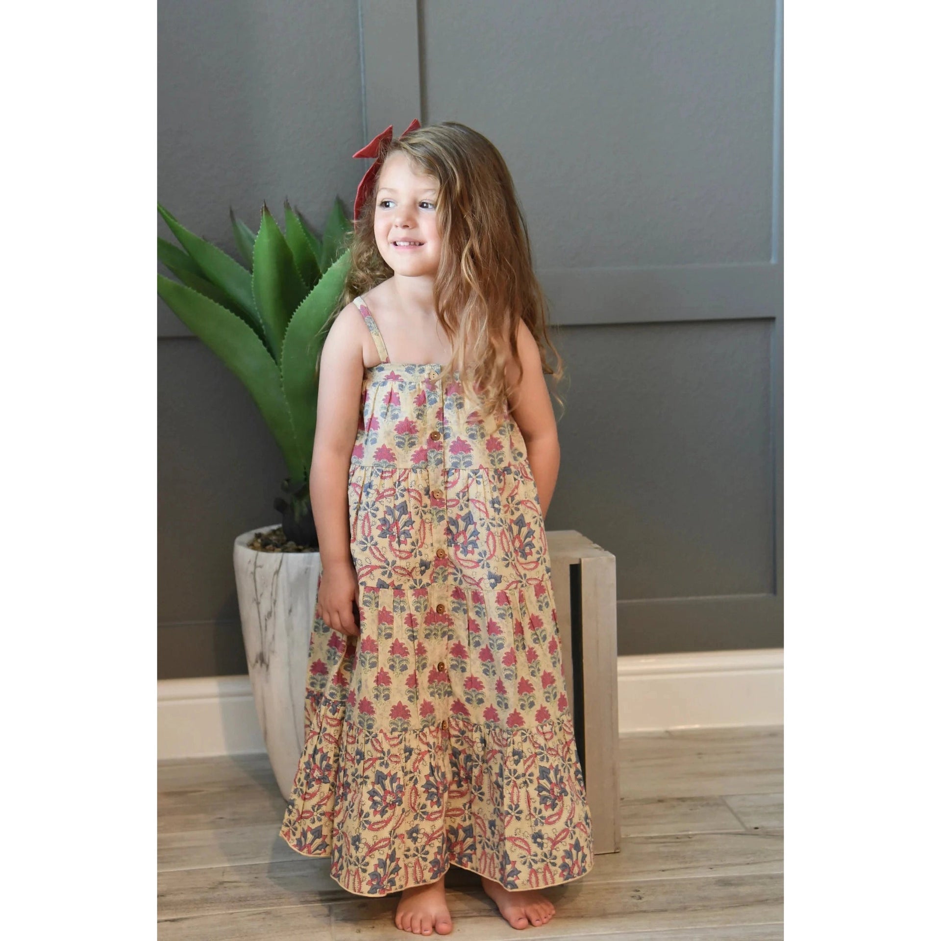 Yo Baby Tiered Printed Maxi Dress