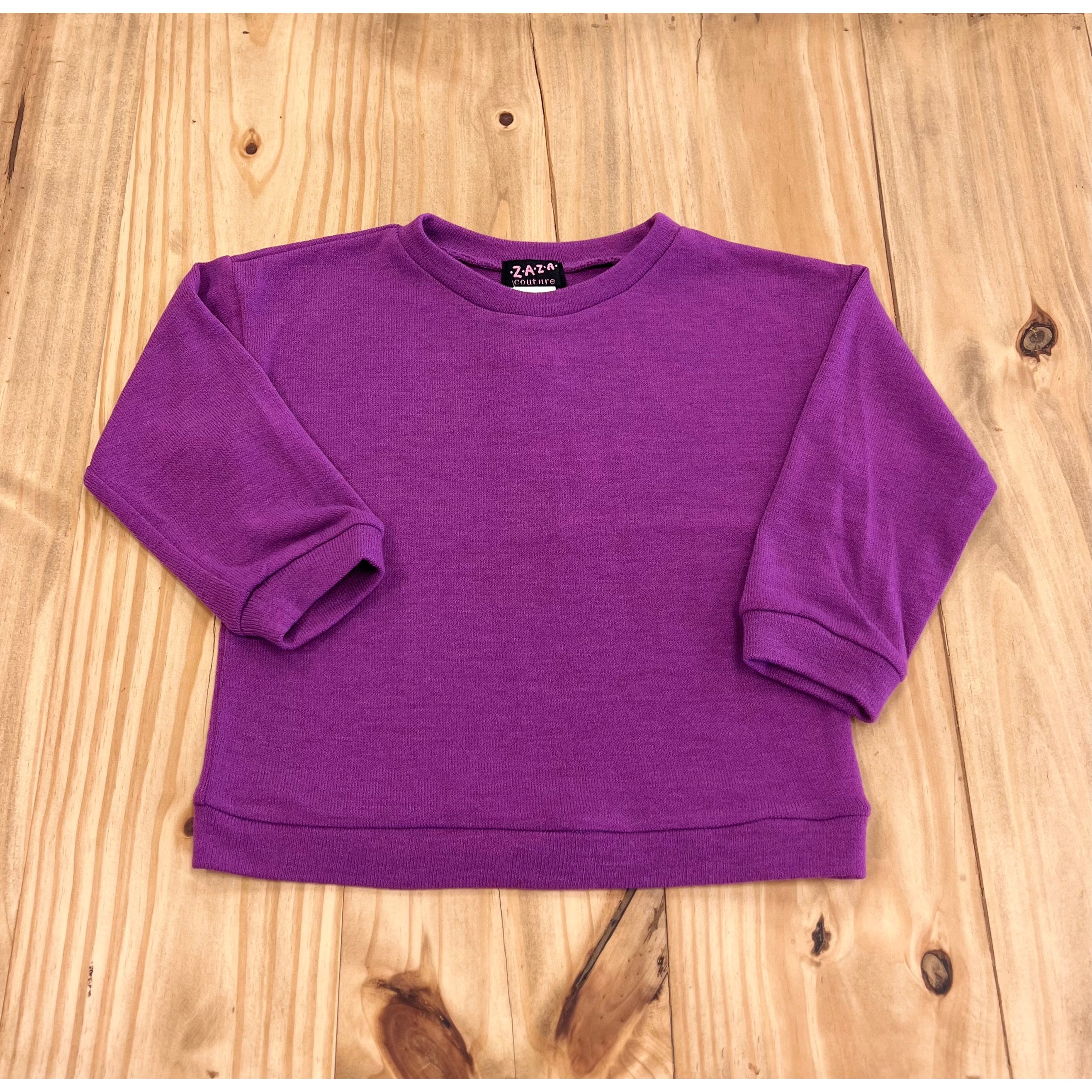 ZaZa Couture Violet Knitted Sweater-ZAZA COUTURE-Little Giant Kidz