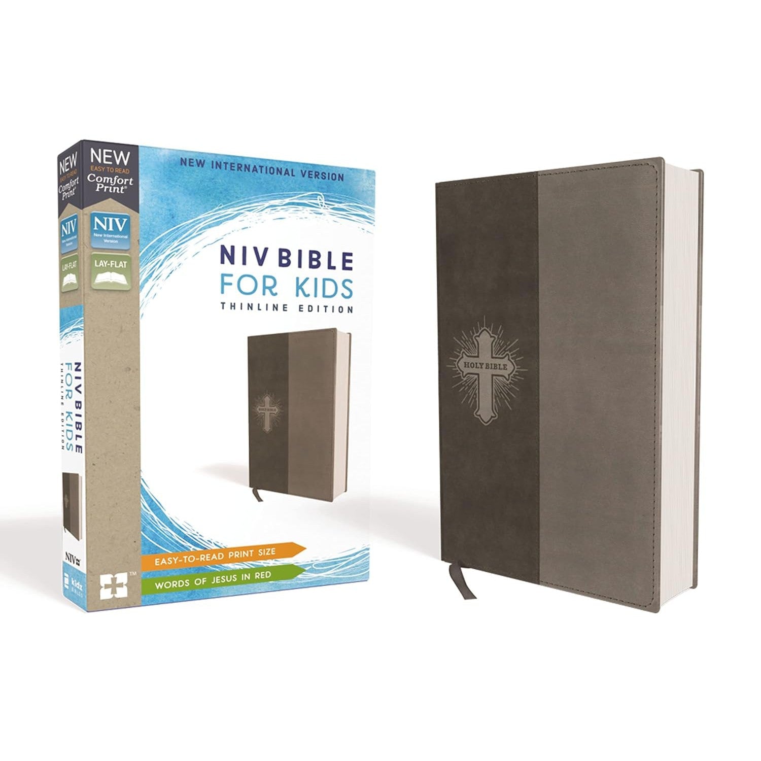 Zonder Kidz: NIV Bible for Kids - Thinline Edition - Gray-HARPER COLLINS PUBLISHERS-Little Giant Kidz
