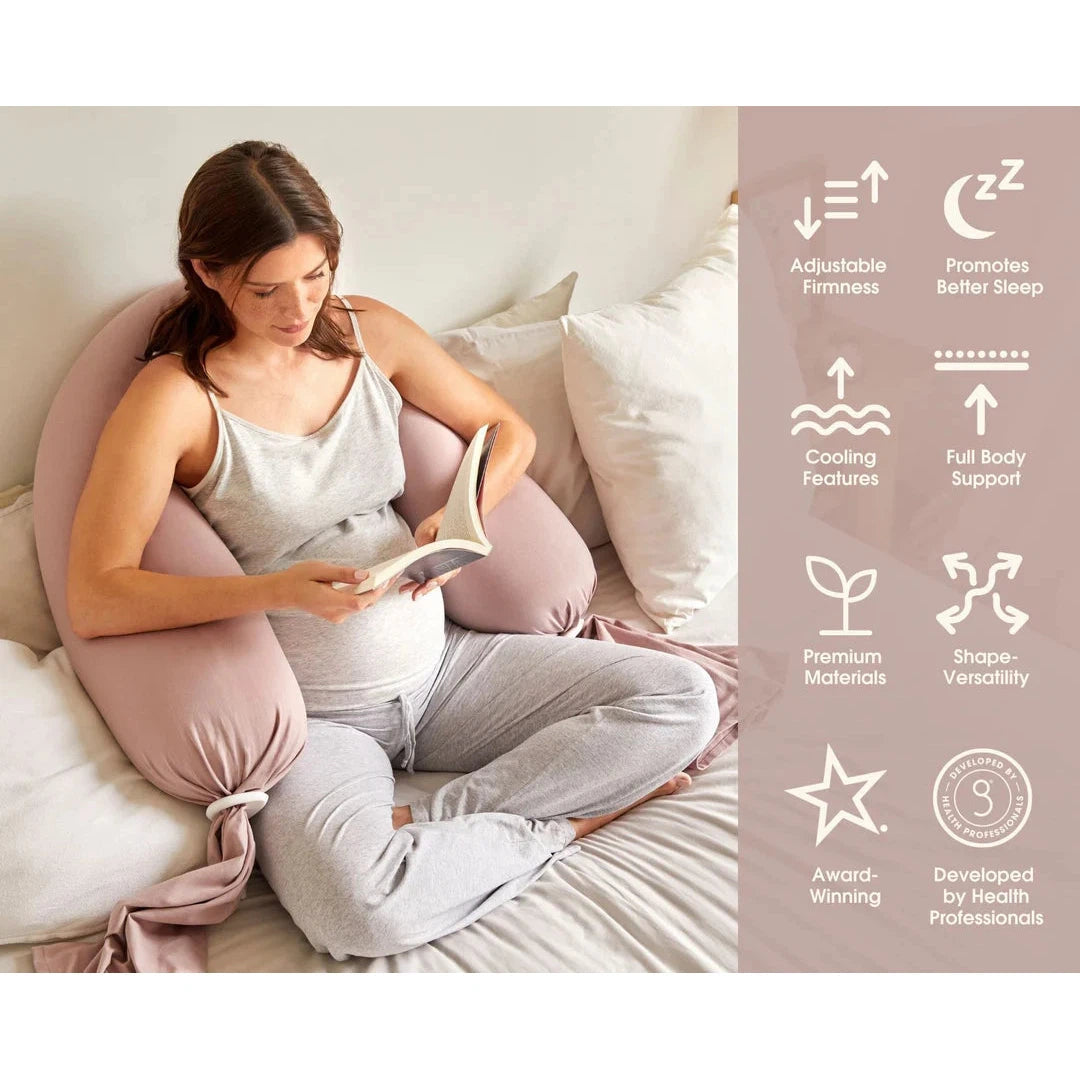bbhugme® Pregnancy Pillow - Dusty Pink-bbhugme®-Little Giant Kidz