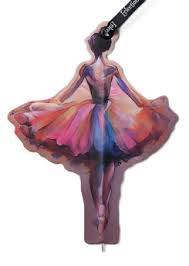 IF USA Eclectionery Flat Bookmark Pen- Ballet Dancer