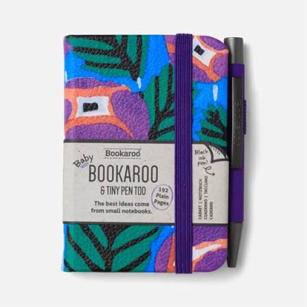 IF USA Baby Bookaroo Notebook- Purple Turquoise Floral