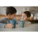 noüka Straw Cup 6oz - Lily Blue-Maighan Distribution-Little Giant Kidz
