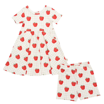 ntrl co A+ Short Sleeve Twirl Dress Set-ntrl co-Little Giant Kidz