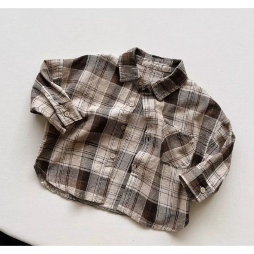ntrl co Alphine Heritage Plaid Button Up Shirt-ntrl co-Little Giant Kidz