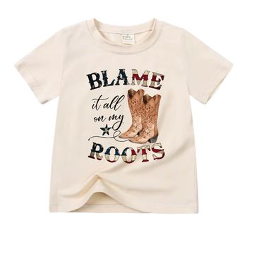 ntrl co Blame It On My Roots Graphic Tee-ntrl co-Little Giant Kidz