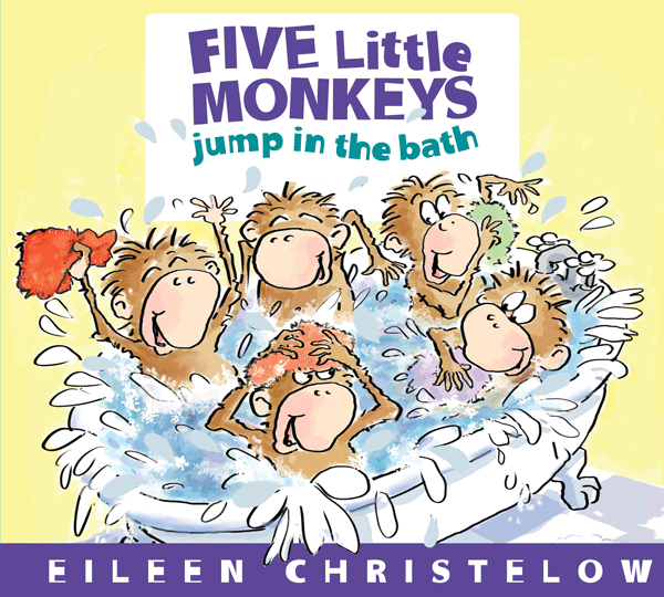 Harper Collins: Five Little Monkeys Jump in the Bath Board Book